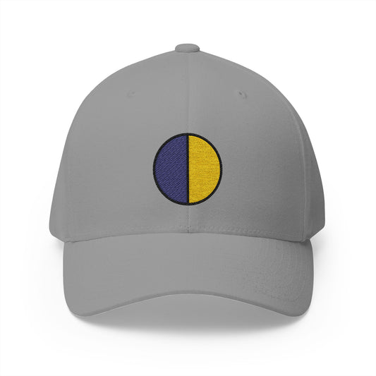 First Quarter Moon Emoji Grey Cap – Premium by Capmoji