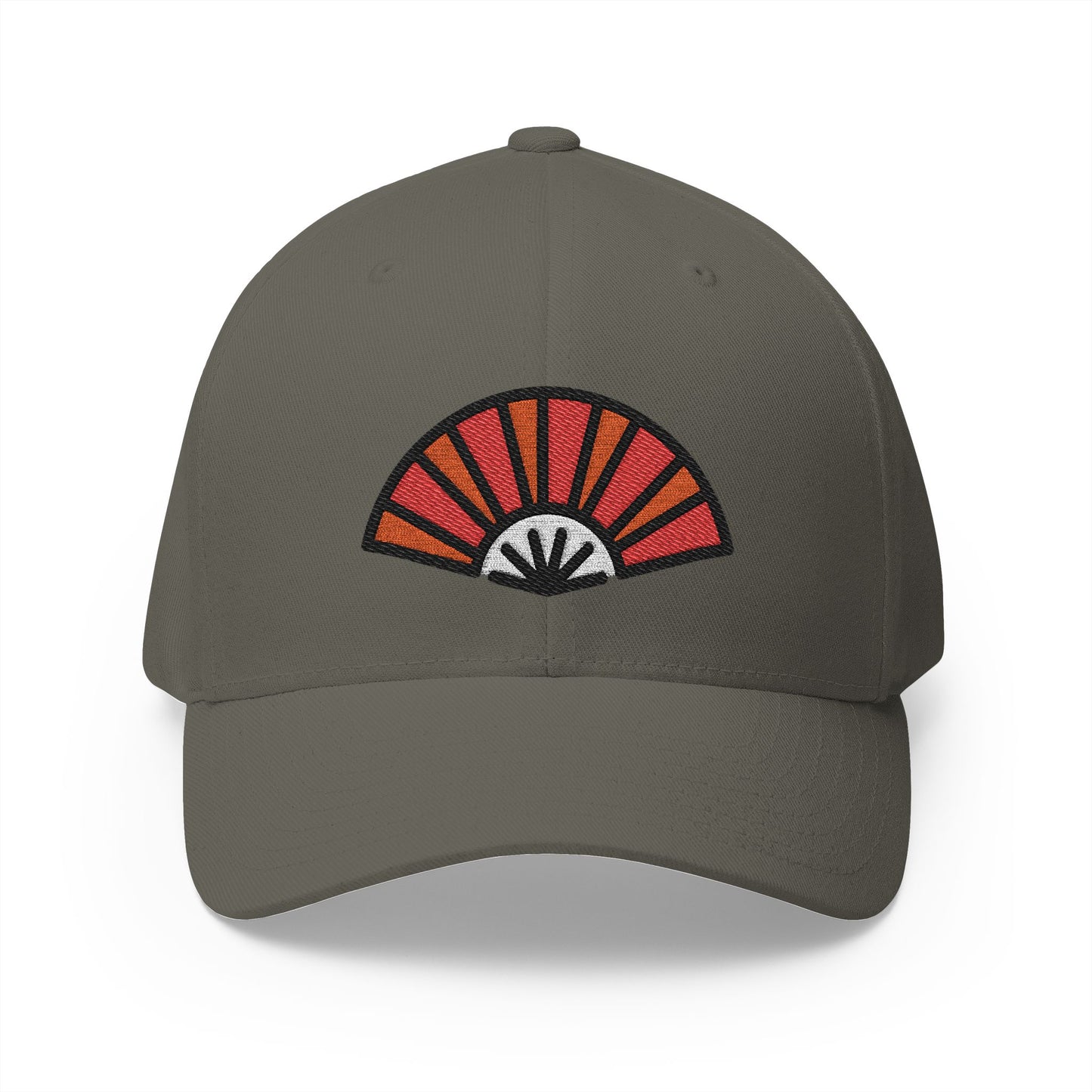 Folding Hand Fan Emoji Olive Cap – Premium by Capmoji
