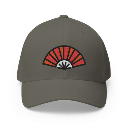 Folding Hand Fan Emoji Olive Cap – Premium by Capmoji