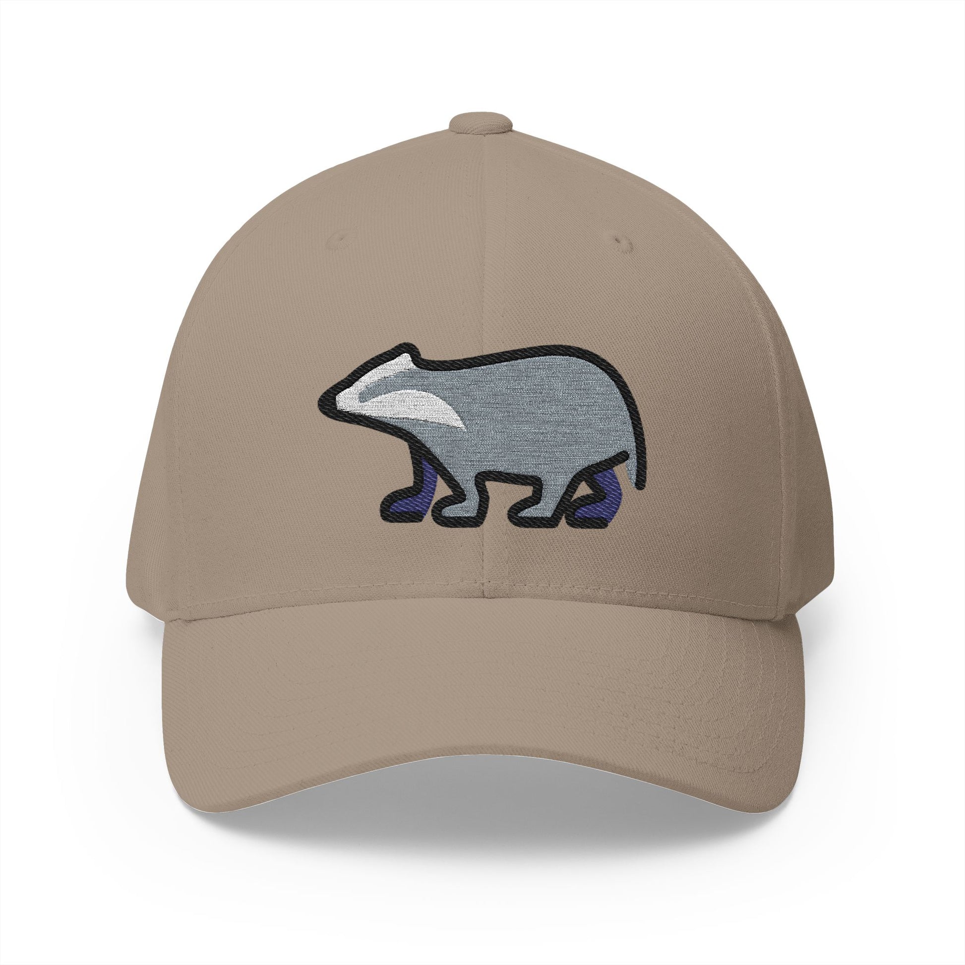 Badger Emoji Khaki Cap – Premium by Capmoji