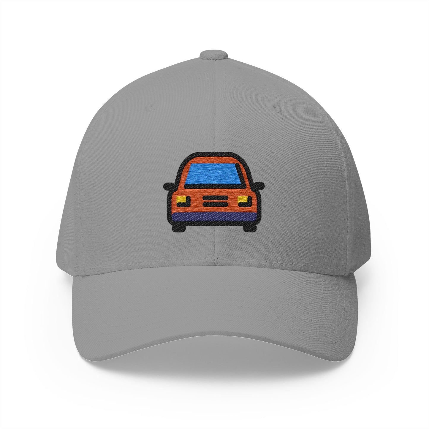 Oncoming Automobile Emoji Grey Cap – Premium by Capmoji