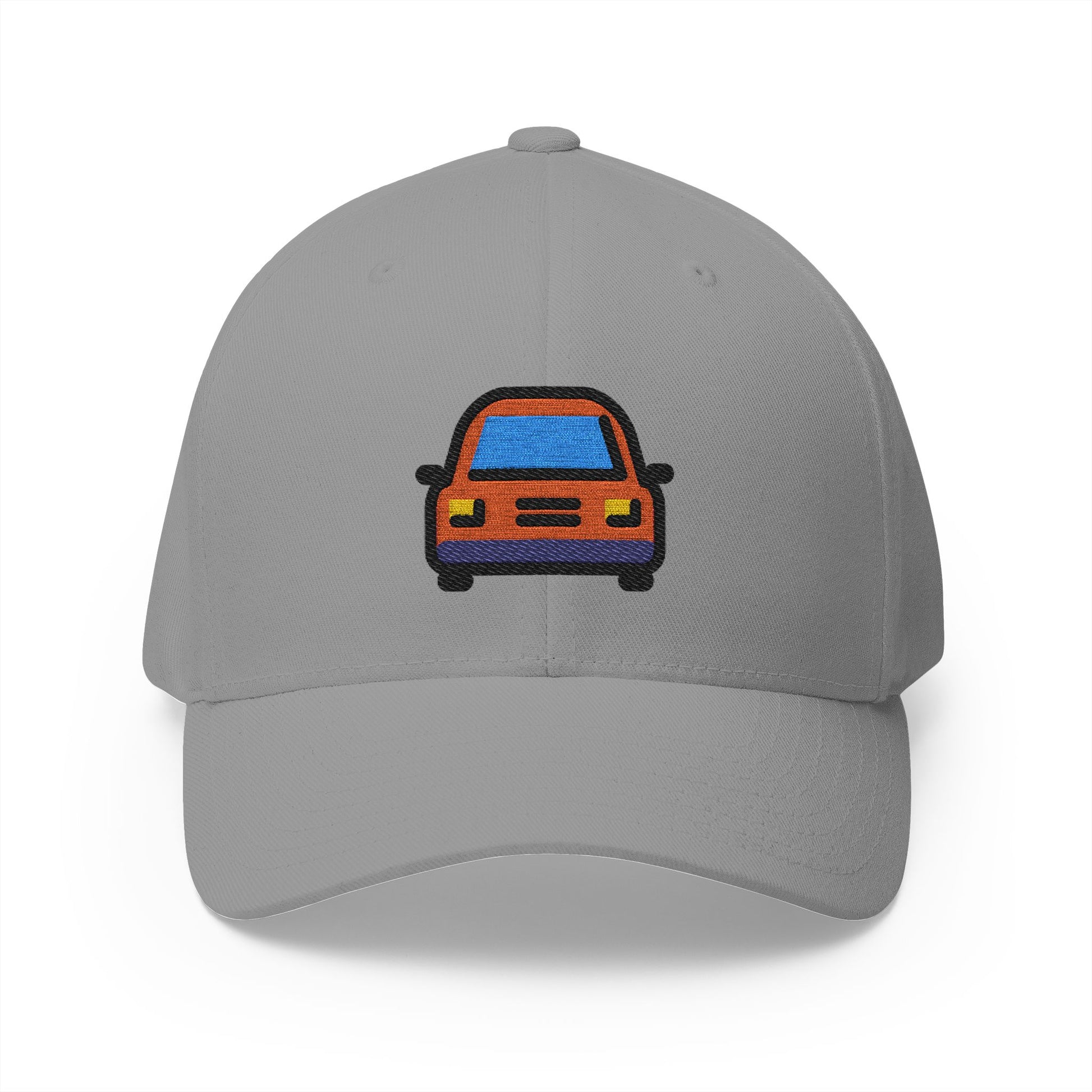 Oncoming Automobile Emoji Grey Cap – Premium by Capmoji