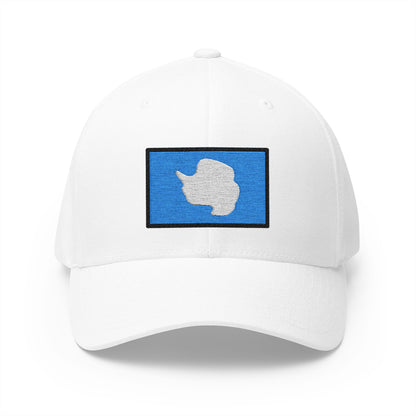 Flag: Antarctica Emoji White Cap – Premium by Capmoji