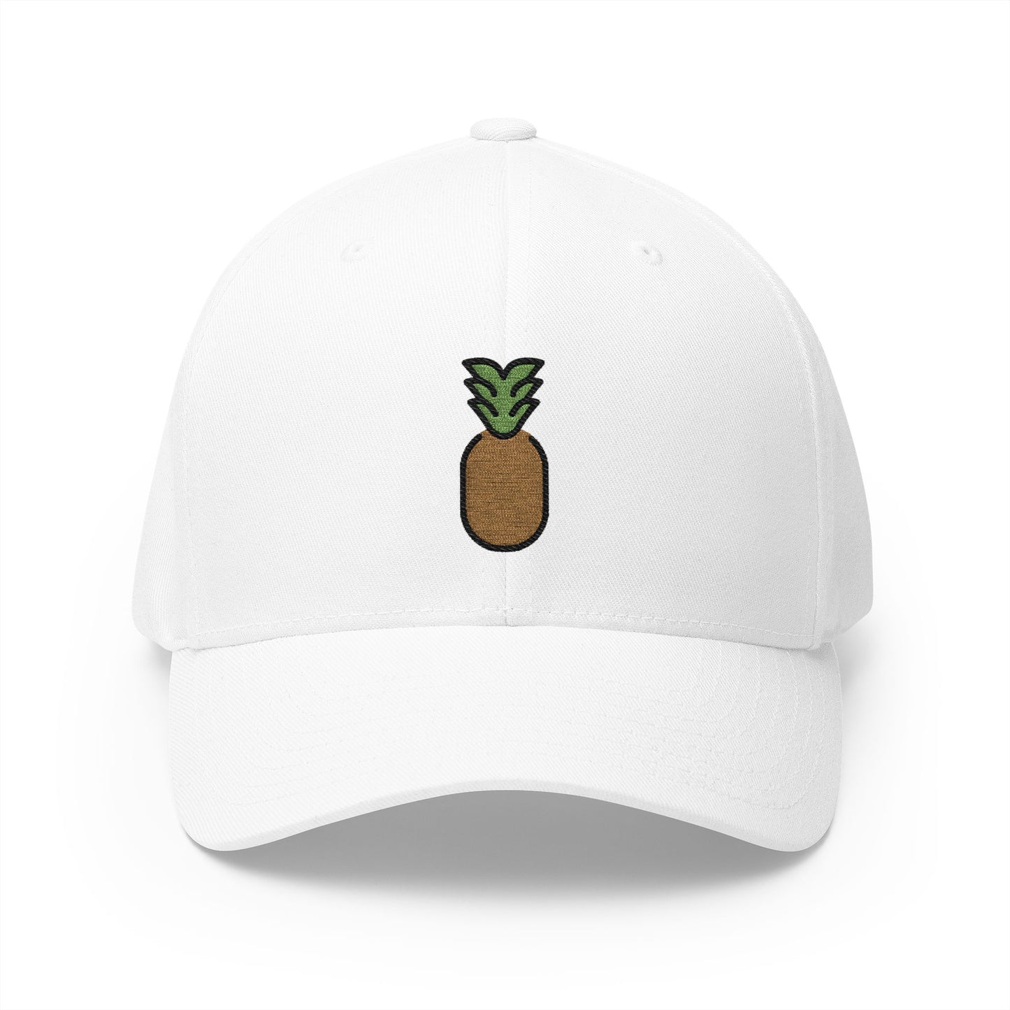 Pineapple Emoji White Cap – Premium by Capmoji