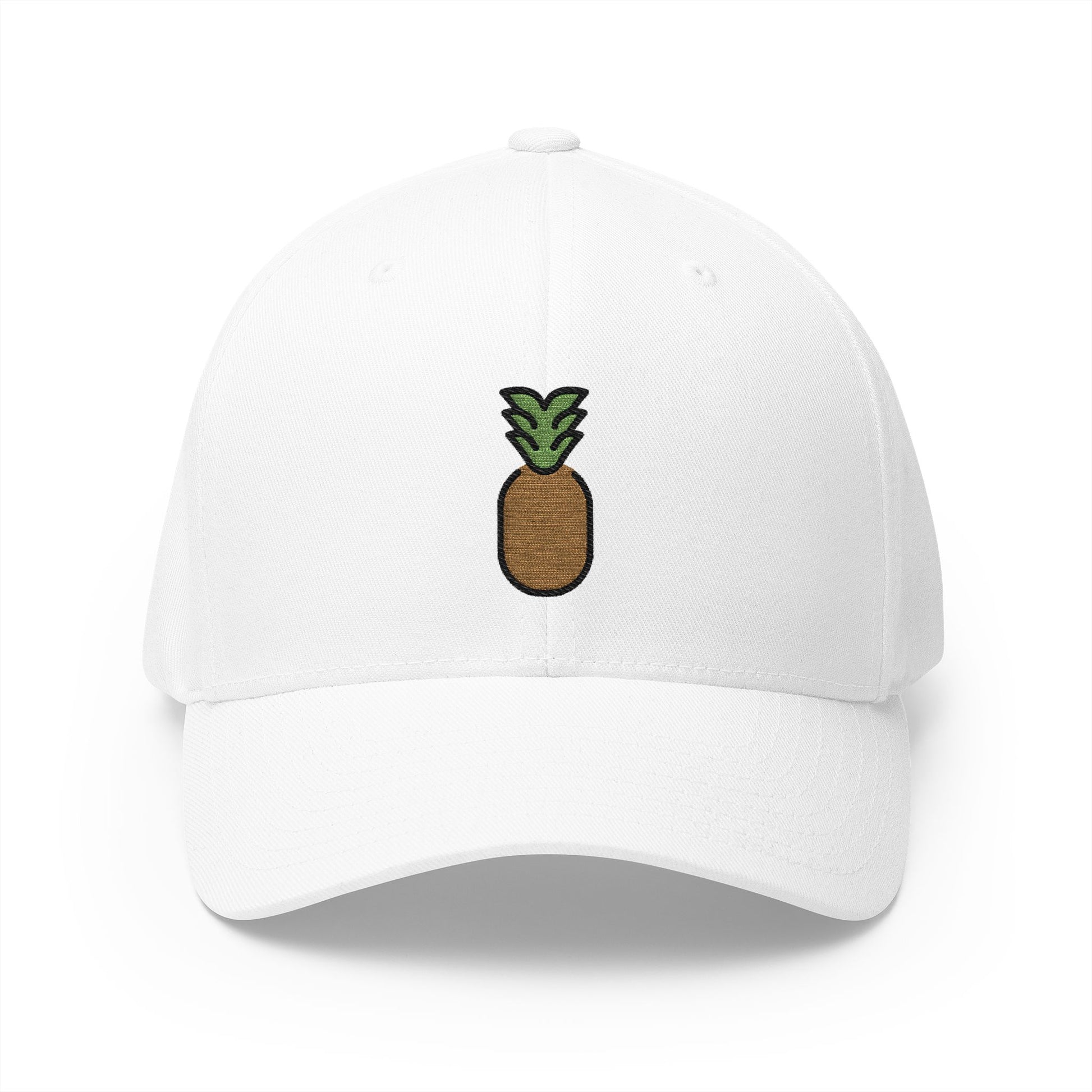 Pineapple Emoji White Cap – Premium by Capmoji