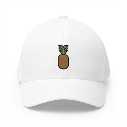 Pineapple Emoji White Cap – Premium by Capmoji