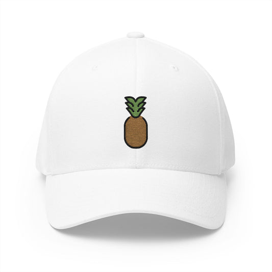 Pineapple Emoji White Cap – Premium by Capmoji