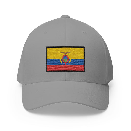 Flag: Ecuador Emoji Grey Cap – Premium by Capmoji
