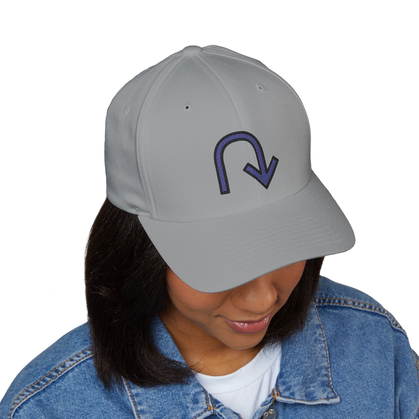 Anticlockwise Triangle-Headed Top U-Shaped Arrow Emoji Cap – Premium by Capmoji