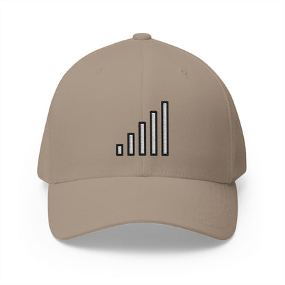 Antenna Bars Emoji Khaki Cap – Premium by Capmoji
