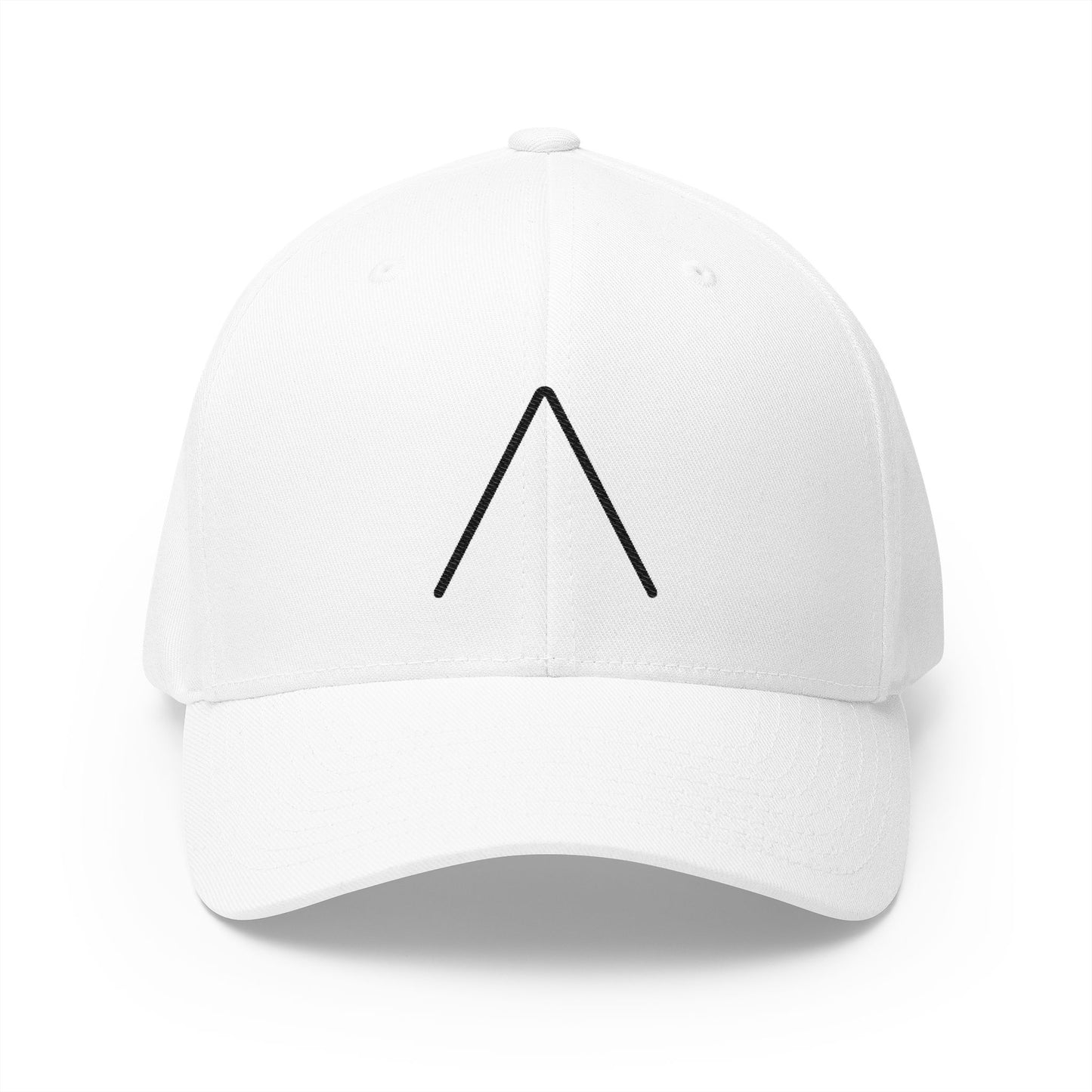 Upwards Button Emoji White Cap – Premium by Capmoji