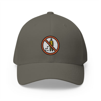 No Littering Emoji Olive Cap – Premium by Capmoji