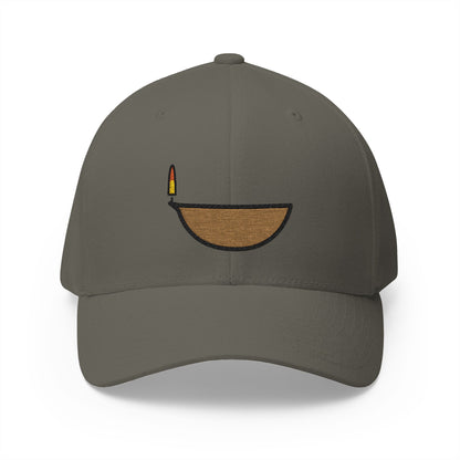 Diya Lamp Emoji Olive Cap – Premium by Capmoji