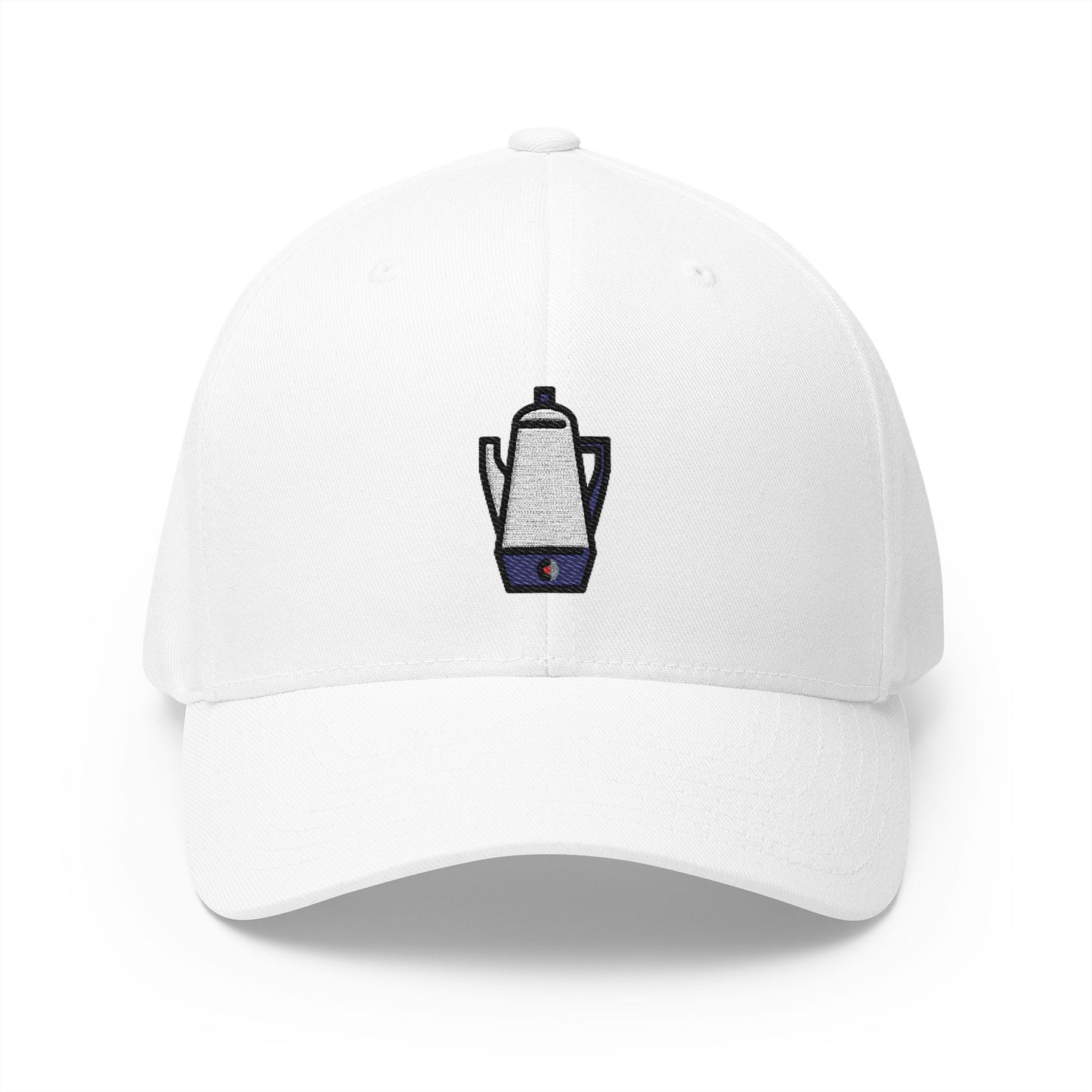 Electric Coffee Percolator Emoji White Cap – Premium by Capmoji