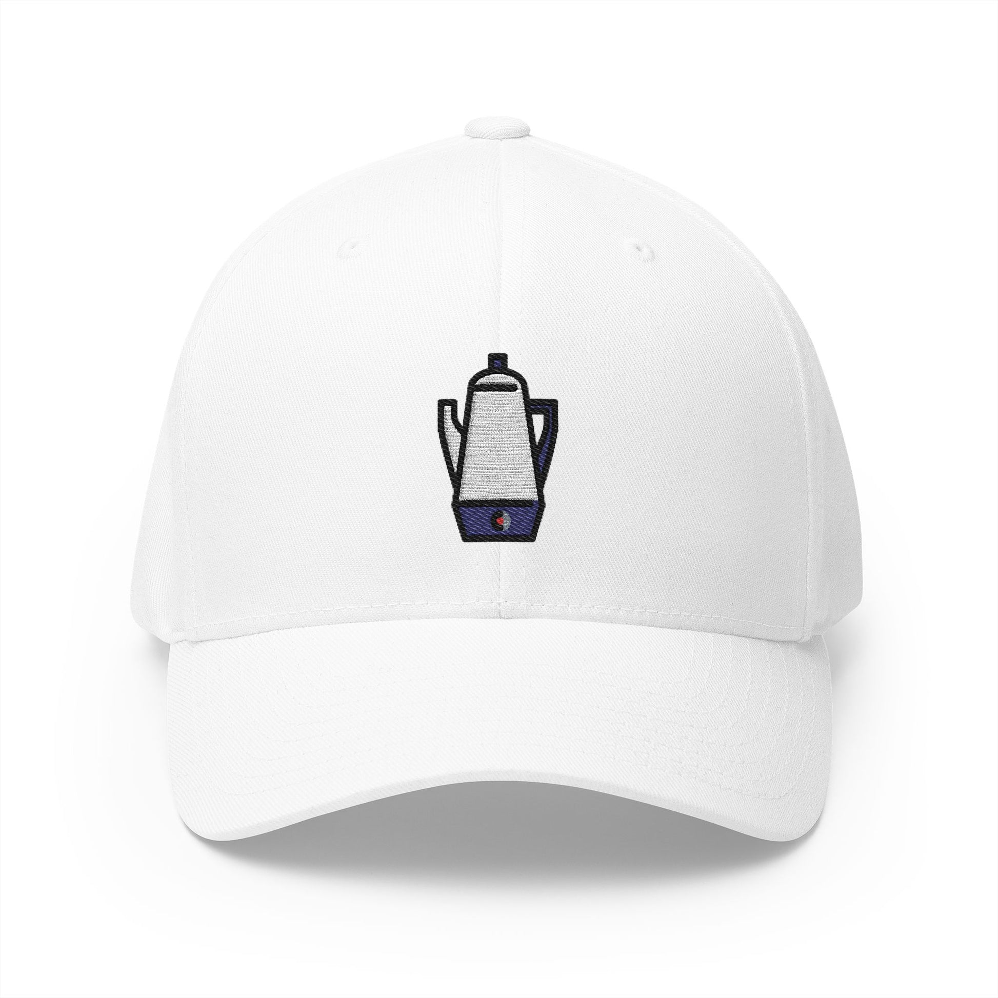 Electric Coffee Percolator Emoji White Cap – Premium by Capmoji