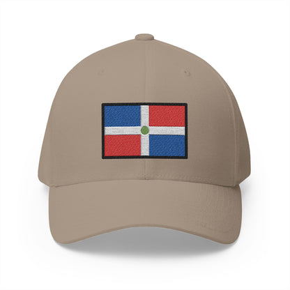 Flag: Dominican Republic Emoji Khaki Cap – Premium by Capmoji