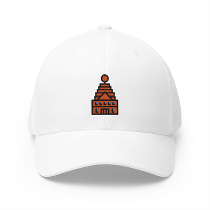Hindu Temple Emoji White Cap – Premium by Capmoji