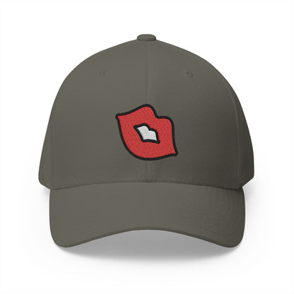 Kiss Mark Emoji Olive Cap – Premium by Capmoji