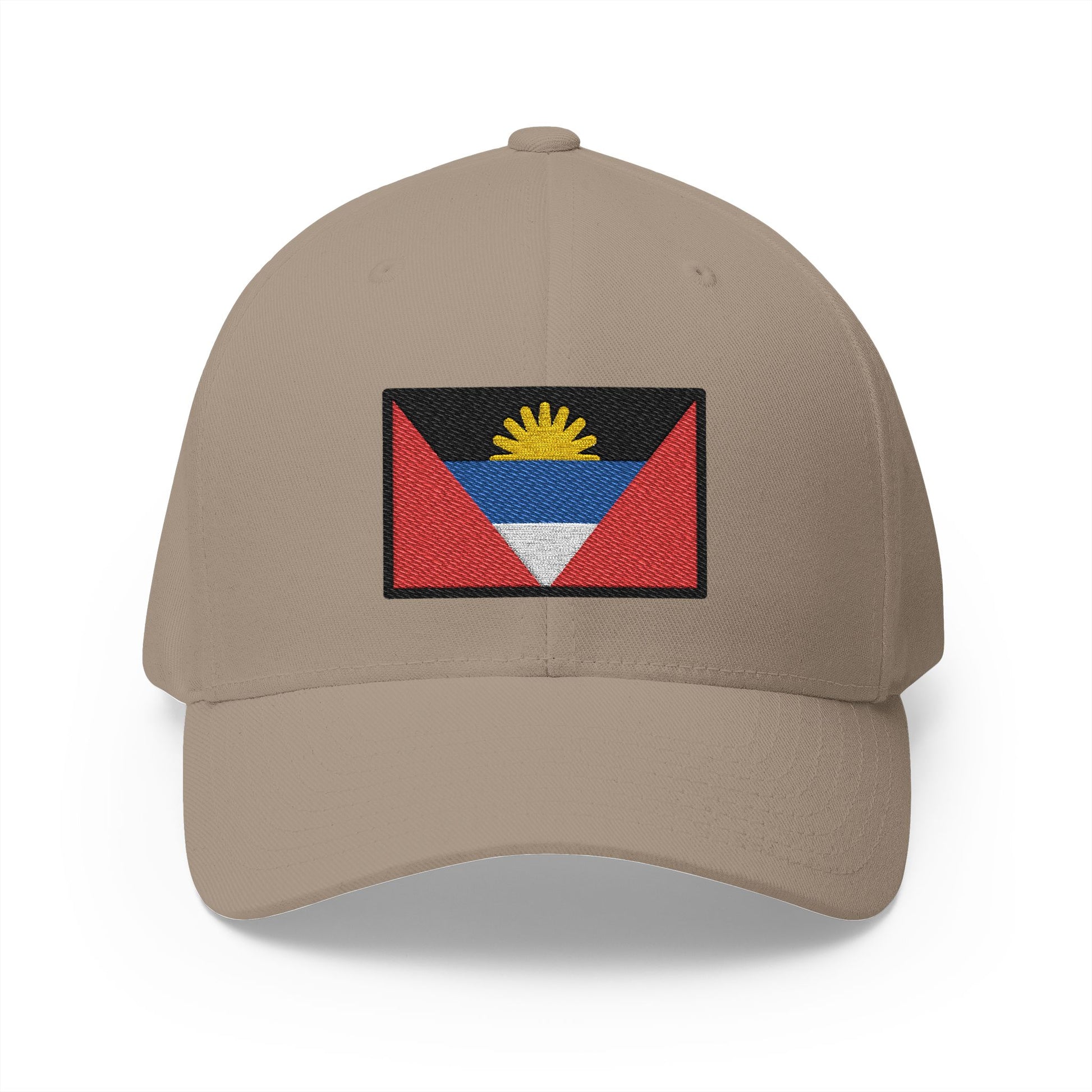 Flag: Antigua & Barbuda Emoji Khaki Cap – Premium by Capmoji