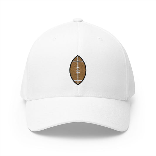 American Football Emoji White Cap – Premium by Capmoji