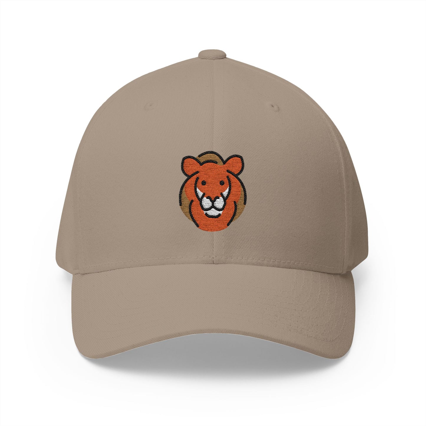 Lion Emoji Khaki Cap – Premium by Capmoji