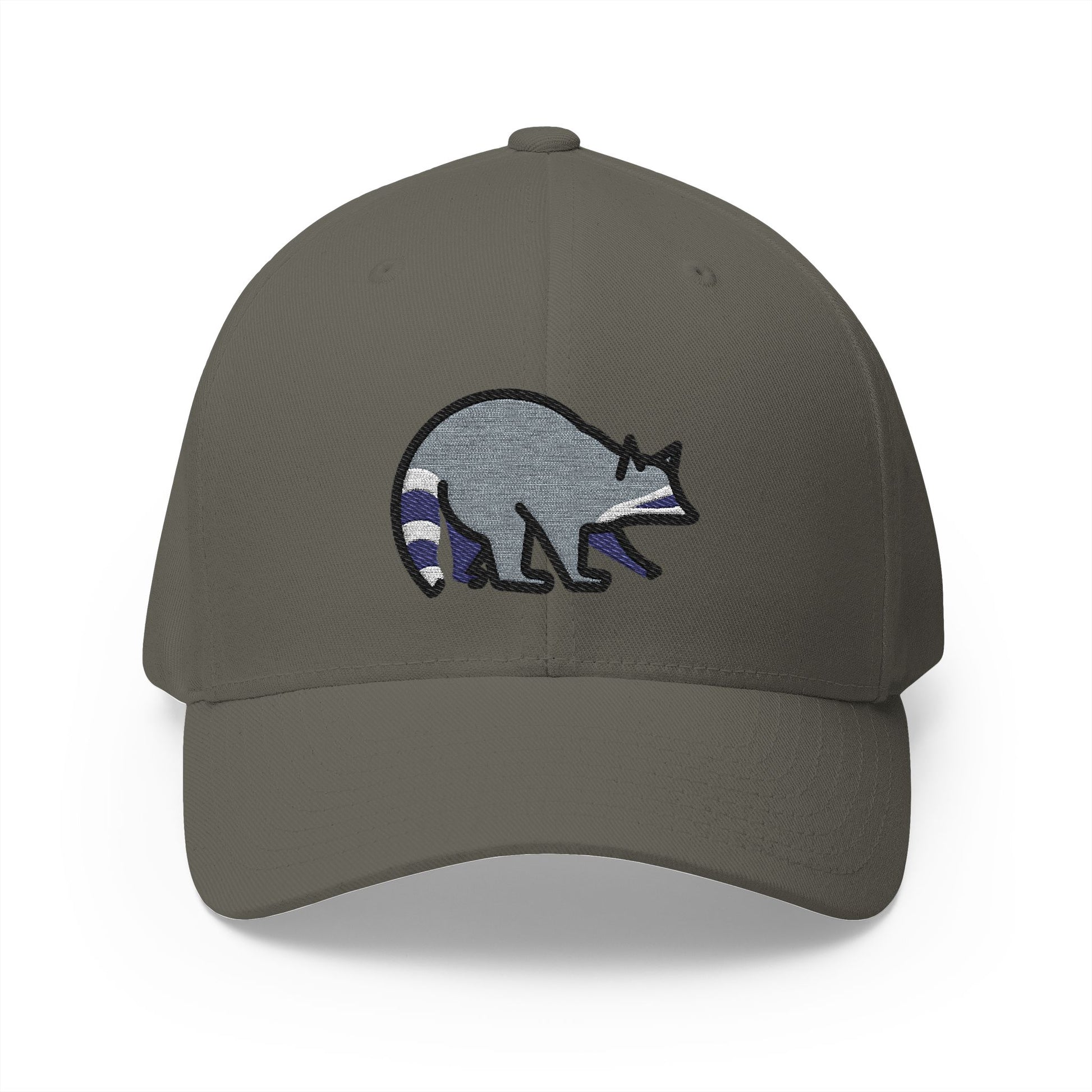 Raccoon Emoji Olive Cap – Premium by Capmoji