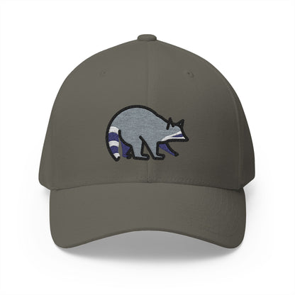 Raccoon Emoji Olive Cap – Premium by Capmoji