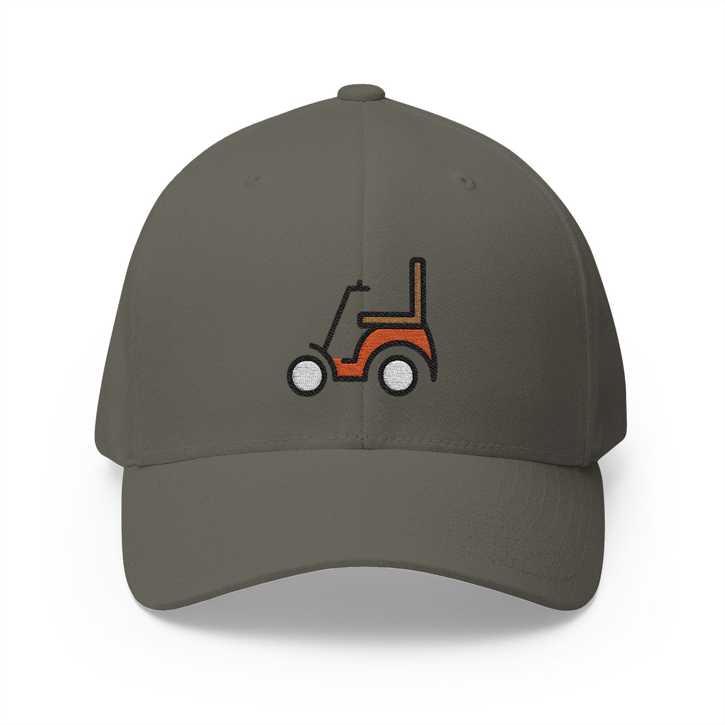 Motorized Wheelchair Emoji Olive Cap – Premium by Capmoji