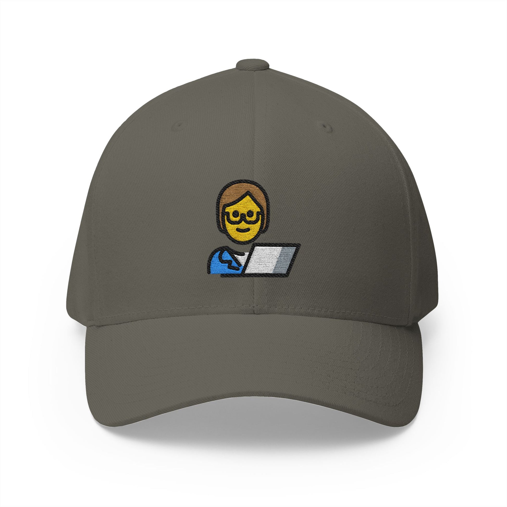 Technologist Emoji Olive Cap – Premium by Capmoji