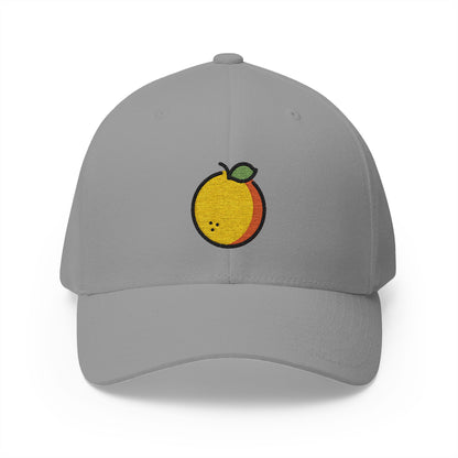 Tangerine Emoji Grey Cap – Premium by Capmoji