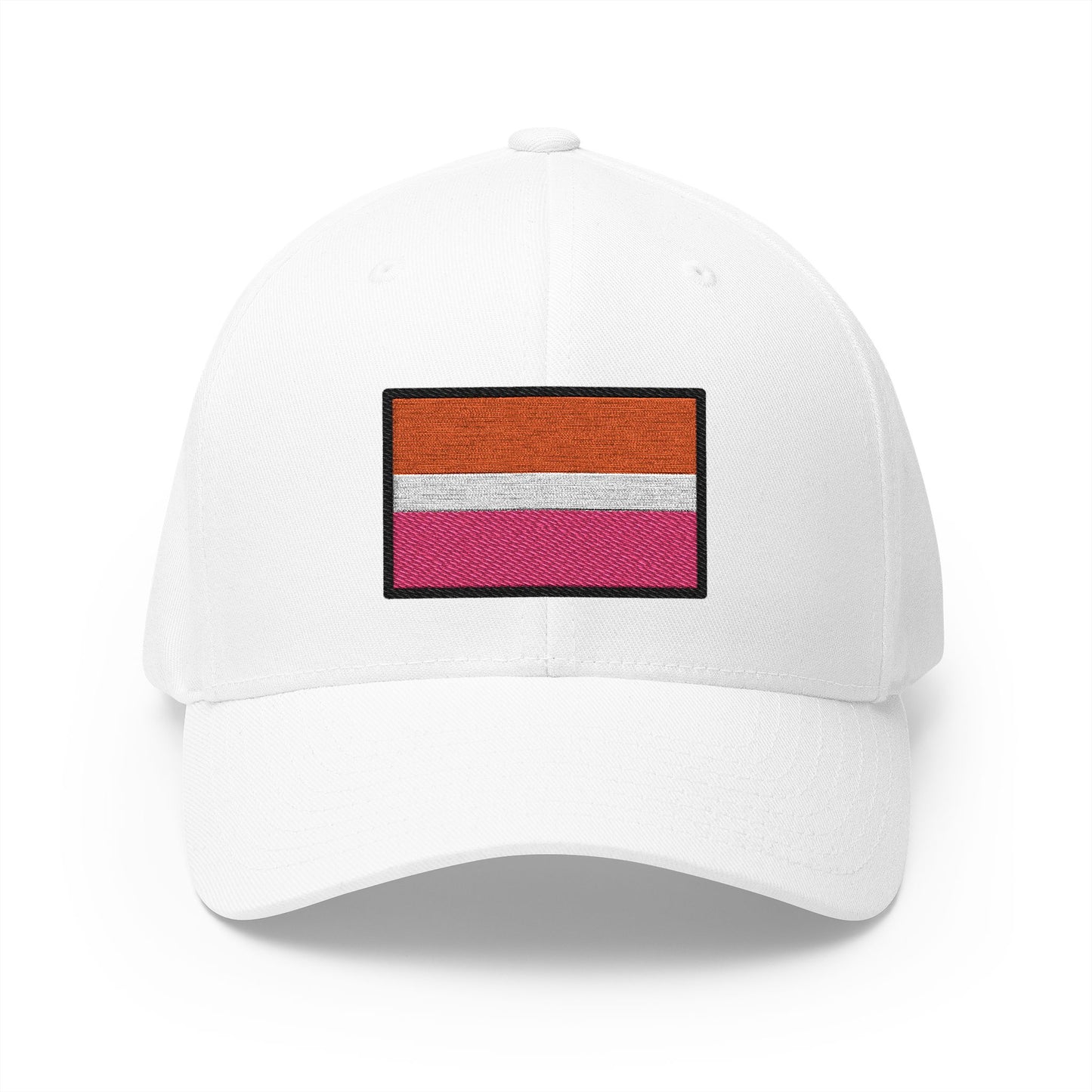 Lesbian Emoji White Cap – Premium by Capmoji