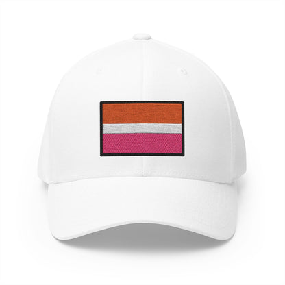 Lesbian Emoji White Cap – Premium by Capmoji