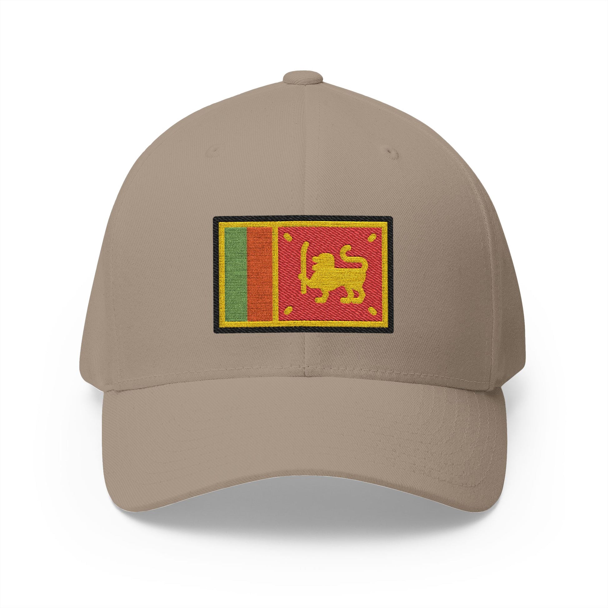 Flag: Sri Lanka Emoji Khaki Cap – Premium by Capmoji