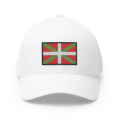 Basque Flag Emoji White Cap – Premium by Capmoji