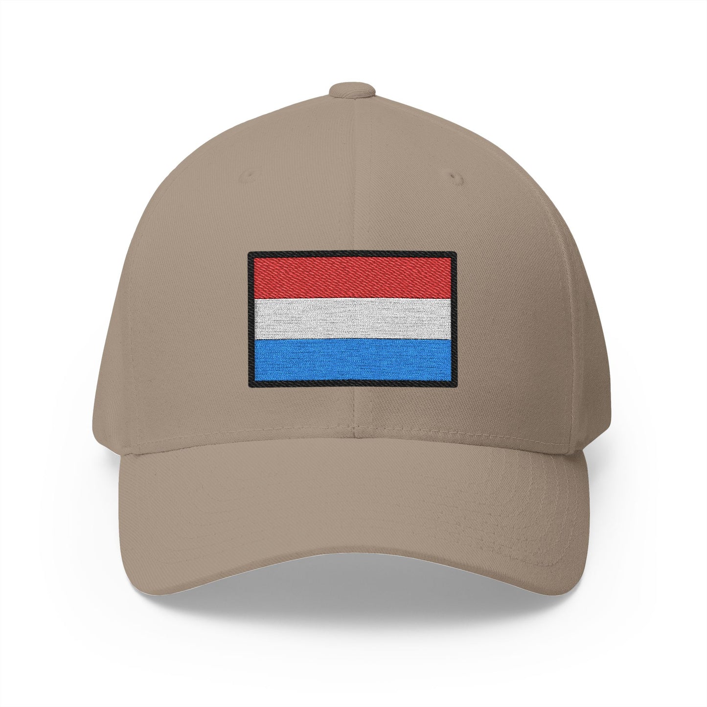 Flag: Luxembourg Emoji Khaki Cap – Premium by Capmoji
