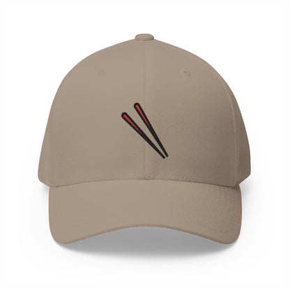 Chopsticks Emoji Khaki Cap – Premium by Capmoji