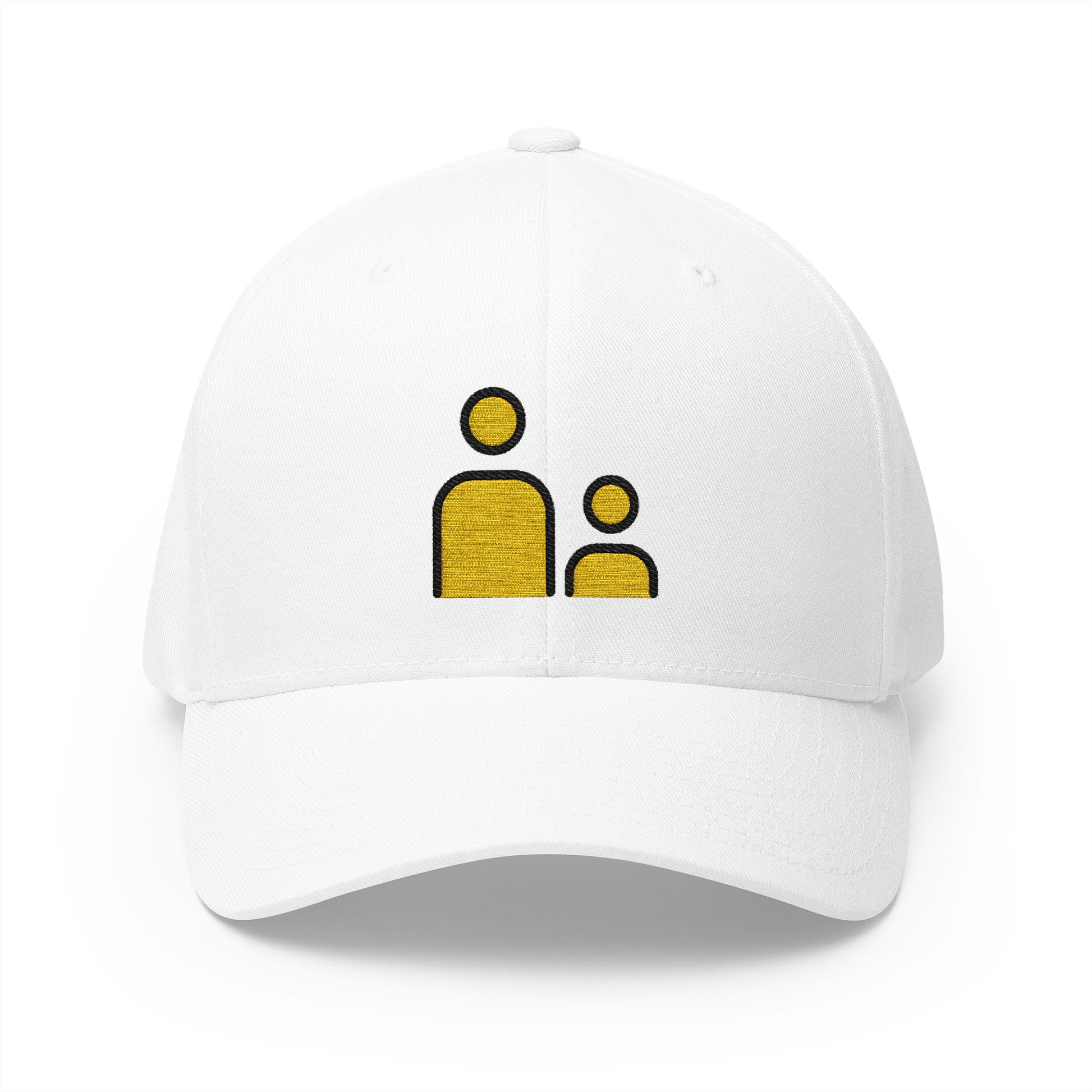 Family: Adult, Child Emoji White Cap – Premium by Capmoji