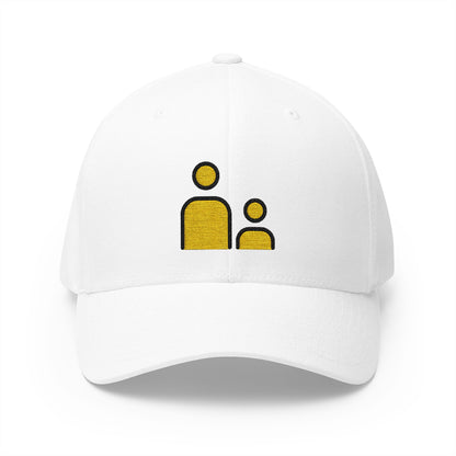 Family: Adult, Child Emoji White Cap – Premium by Capmoji