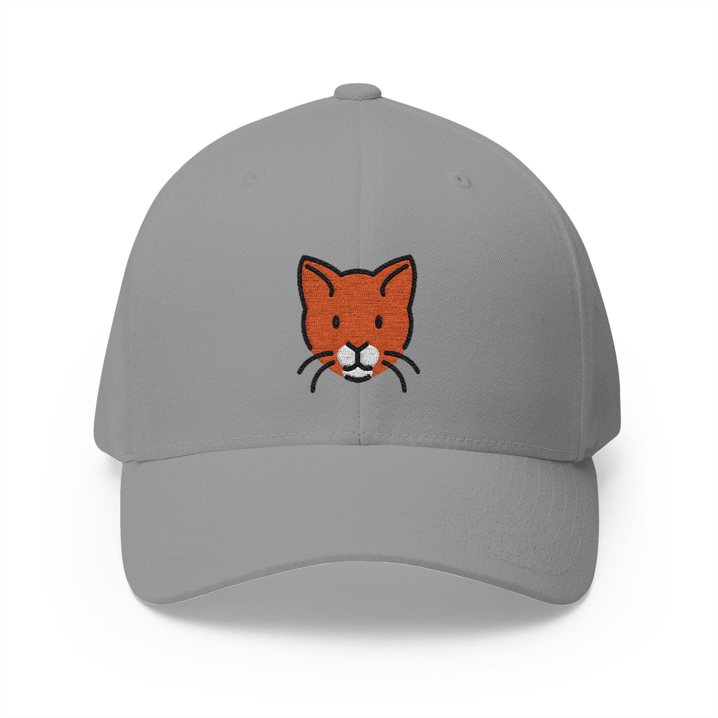 Cat Face Emoji Grey Cap – Premium by Capmoji