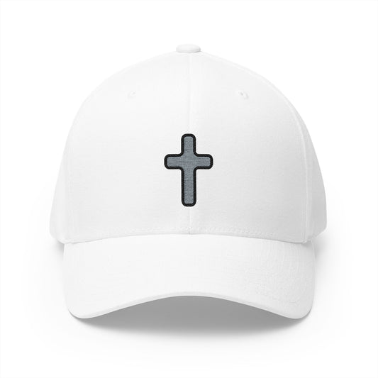 Latin Cross Emoji White Cap – Premium by Capmoji