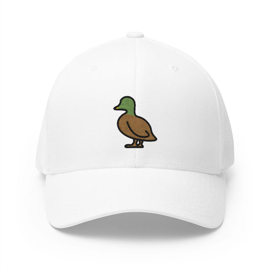 Duck Emoji White Cap – Premium by Capmoji