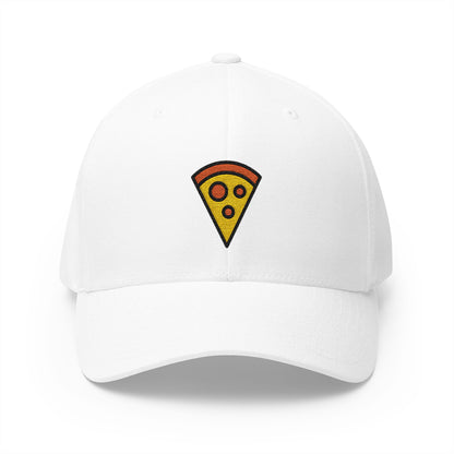 Pizza Emoji White Cap – Premium by Capmoji