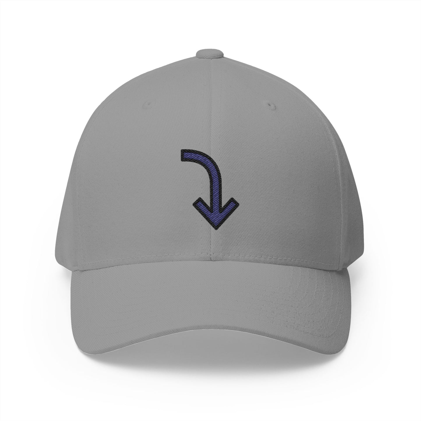 Right Arrow Curving Down Emoji Grey Cap – Premium by Capmoji