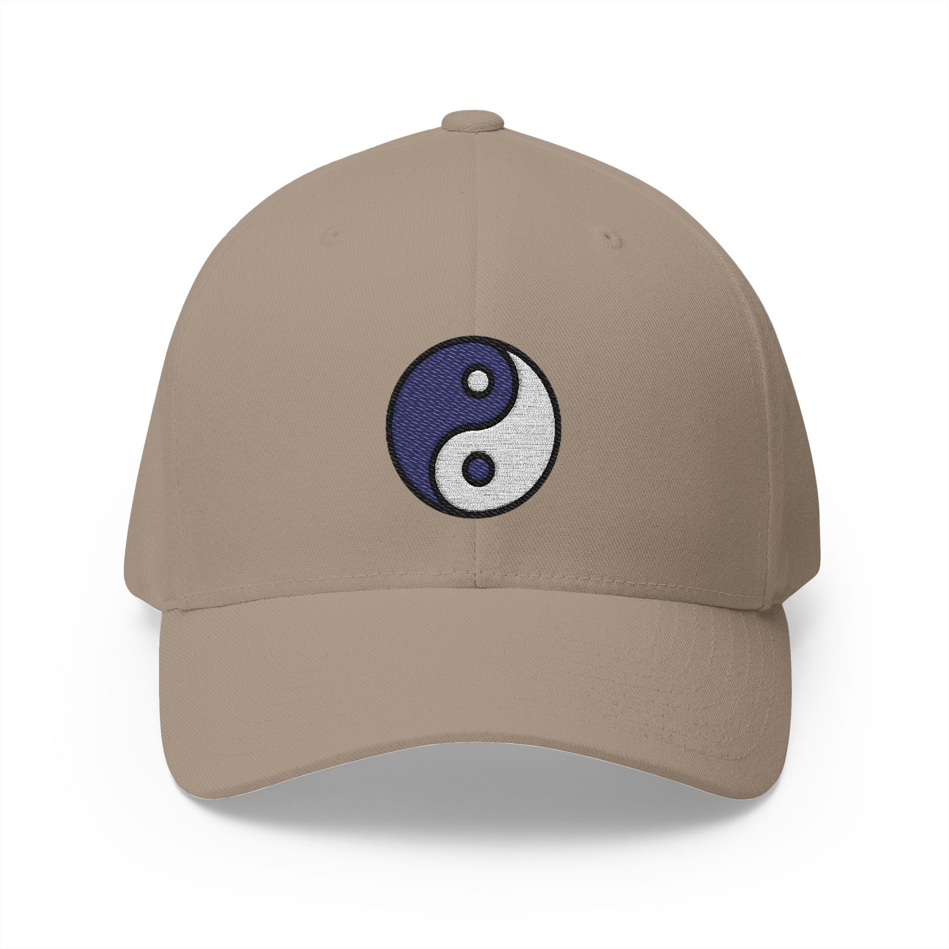 Yin Yang Emoji Khaki Cap – Premium by Capmoji