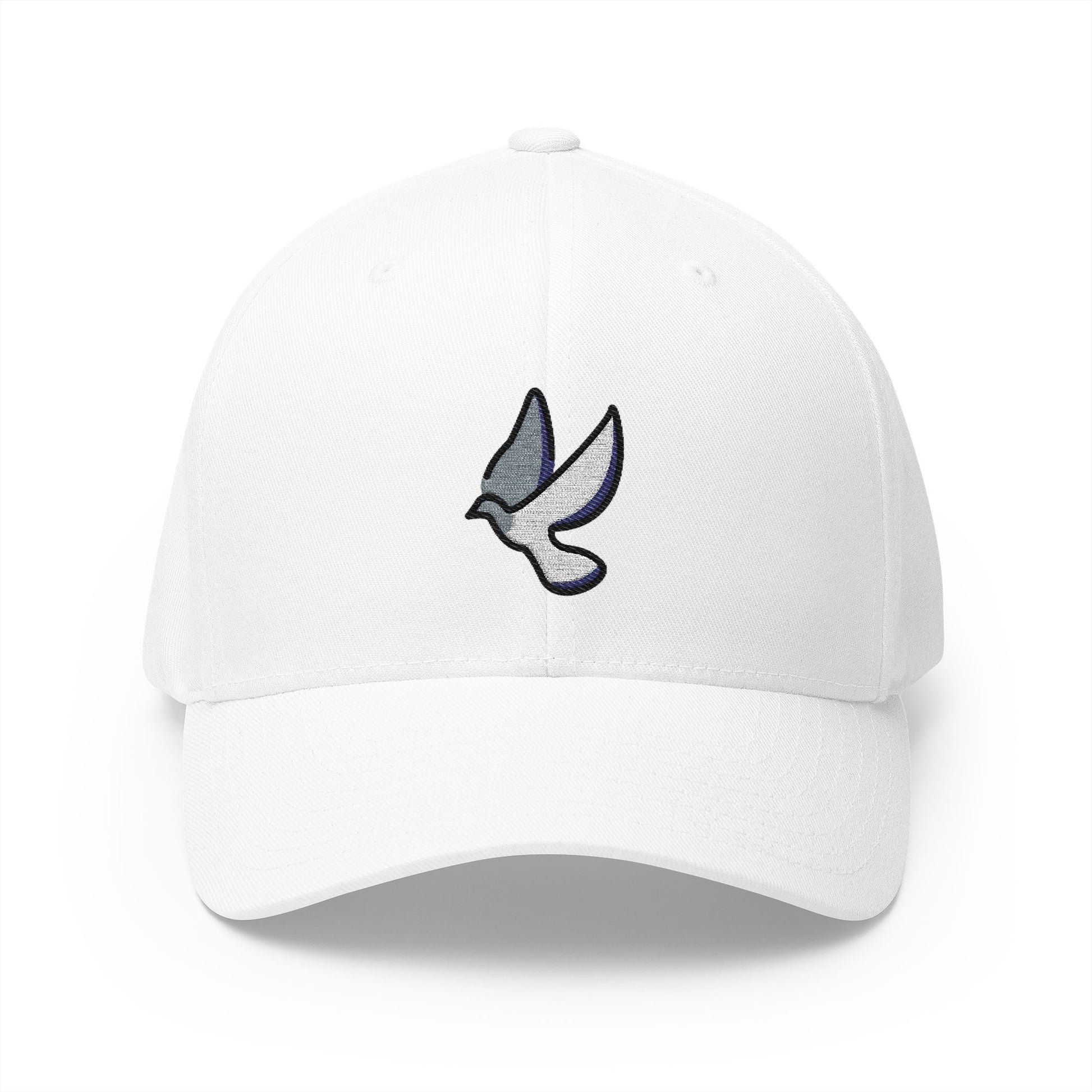 Pigeon Emoji White Cap – Premium by Capmoji