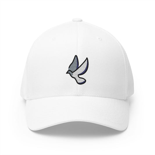 Pigeon Emoji White Cap – Premium by Capmoji
