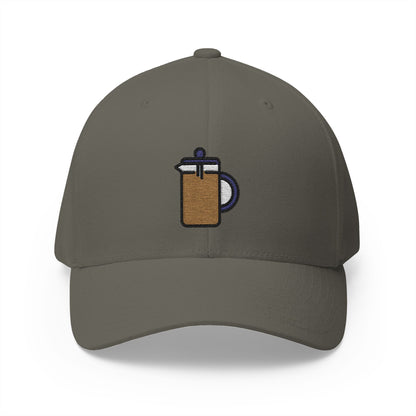 French Press Emoji Olive Cap – Premium by Capmoji