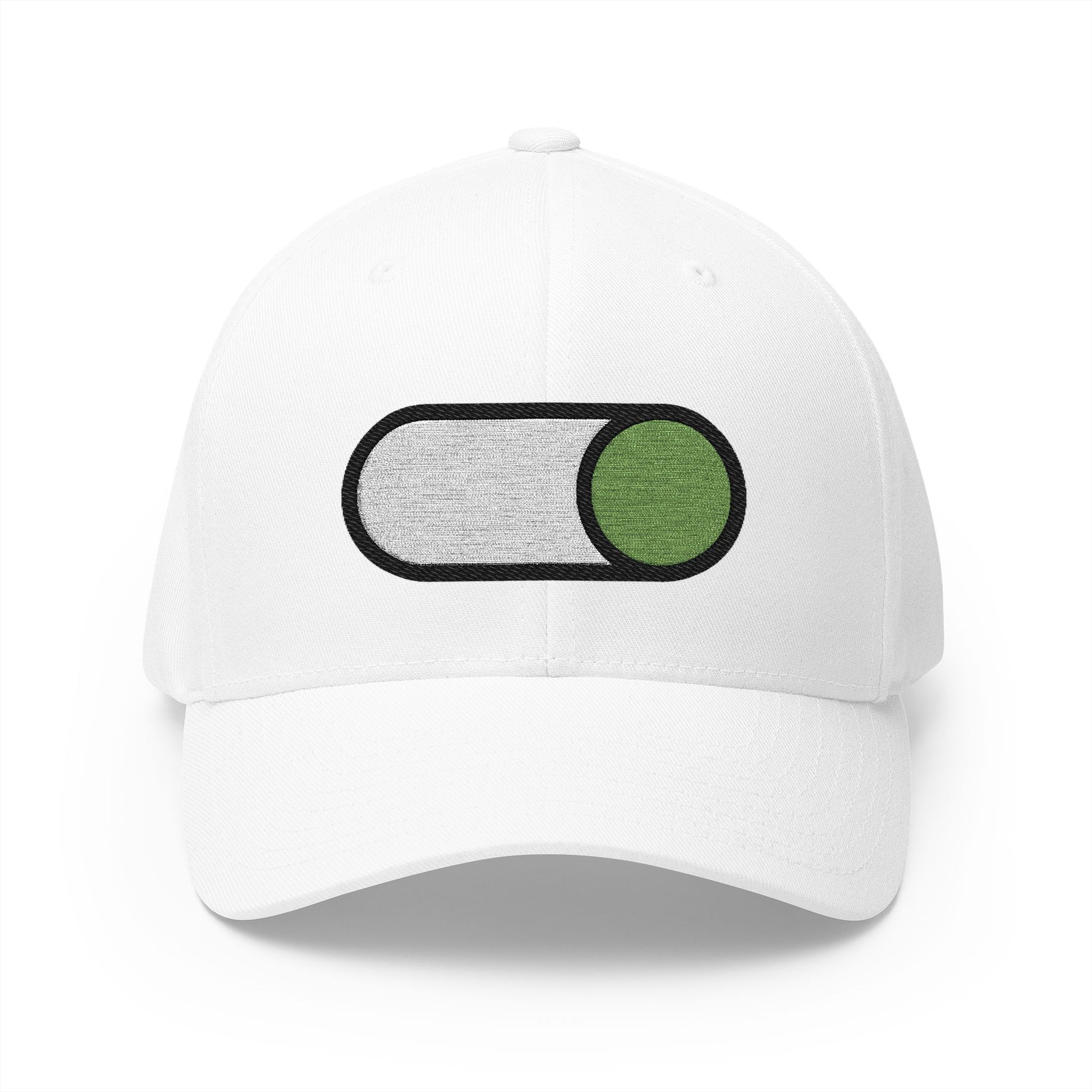 Toggle Button State B Emoji White Cap – Premium by Capmoji