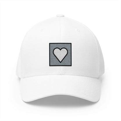 Heart Decoration Emoji White Cap – Premium by Capmoji