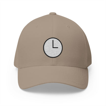 Three O'Clock Emoji Khaki Cap – Premium by Capmoji